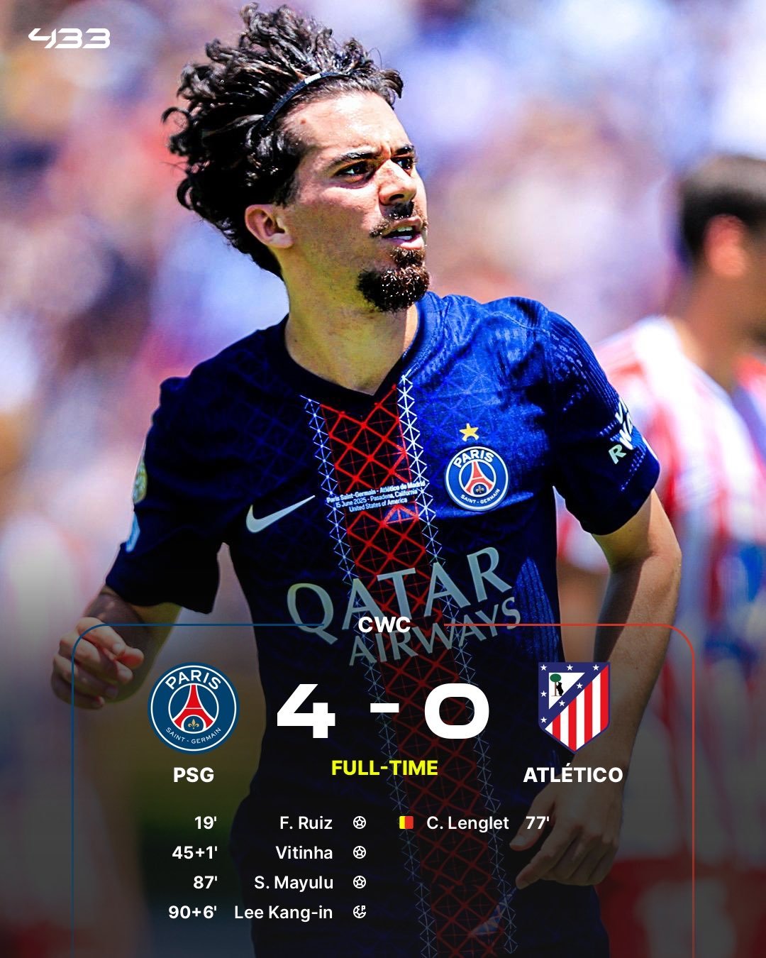 开云体育入口-关于巴黎圣日耳曼4比0大胜雷恩的信息